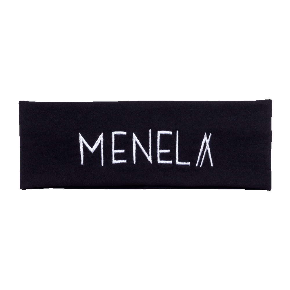 Bandana Elástica de Algodón Color Negro Menela