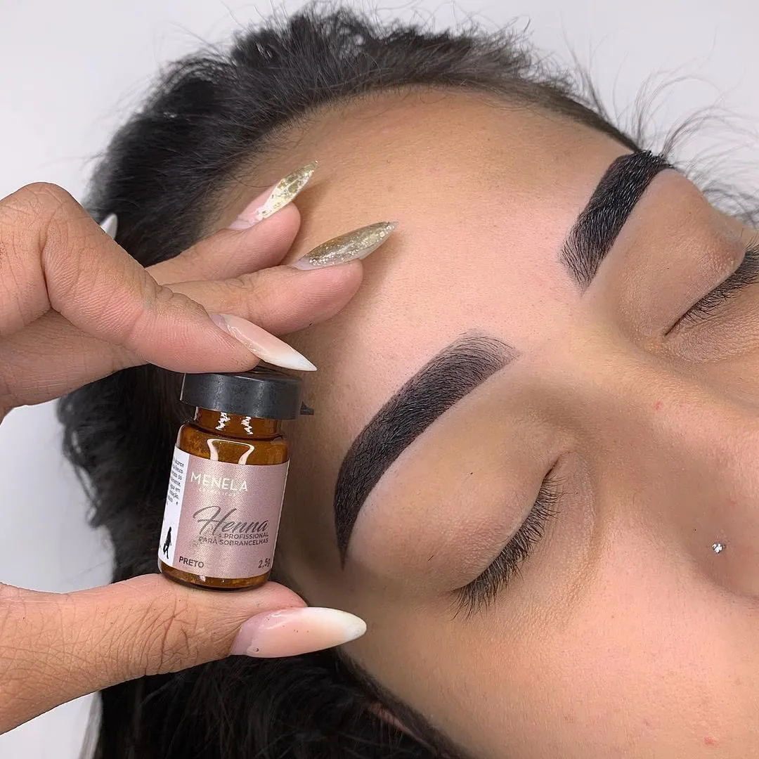 Kit 05 Henna Para Cejas Menela 2,5g - Imagen 5