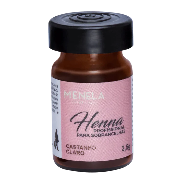 Kit Henna Menela Castaño Claro 2,5g + Fijador 15ml - Imagen 5