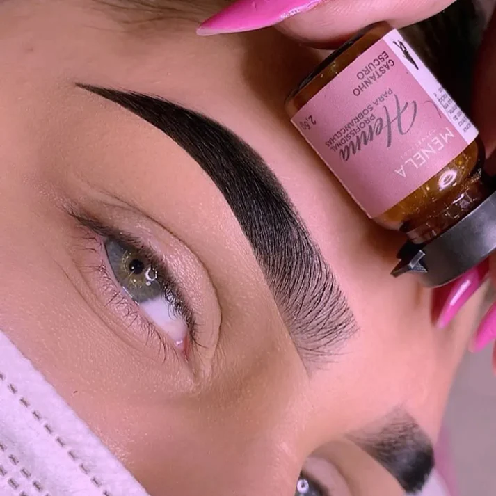 Kit Henna Menela Castaño Oscuro 2,5g + Fijador 15ml - Imagen 2