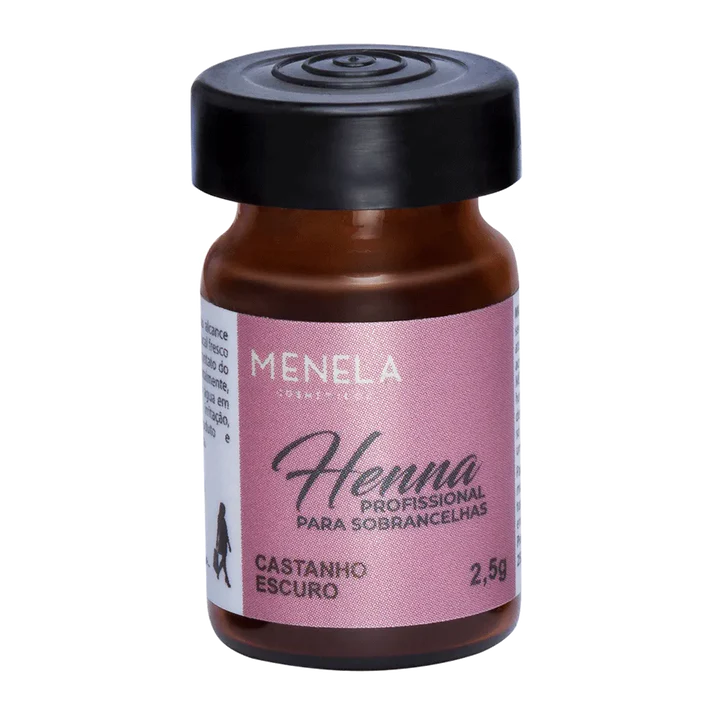 Kit Henna Menela Castaño Oscuro 2,5g + Fijador 15ml - Imagen 5