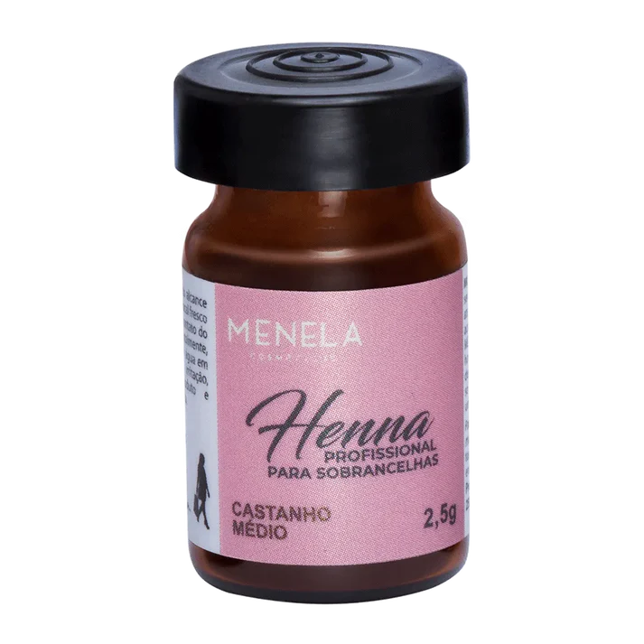 Kit Henna Menela 2,5g Castaño Medio + Fijador 15ml - Imagen 5