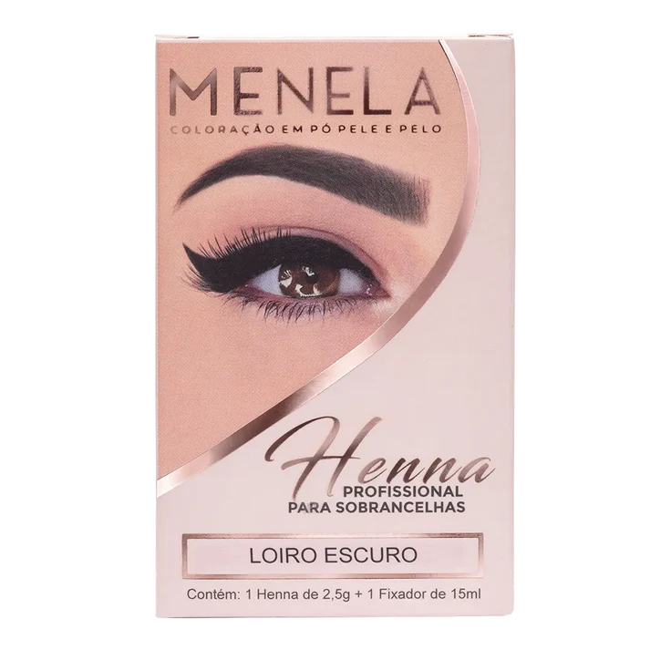 Kit Henna Menela Loiro Oscuro 2,5g + Fijador 15ml - Imagen 4