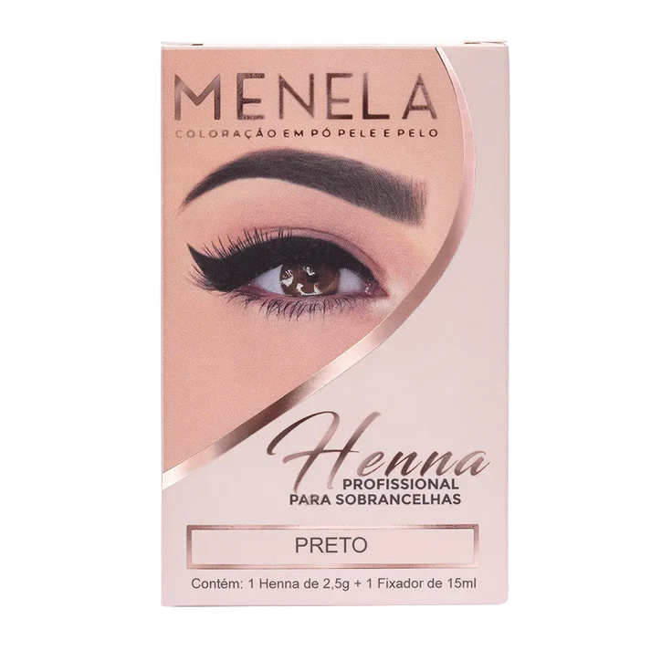 Black Kit Henna Menela 2,5g (Preto) + Fijador 15ml - Imagen 3