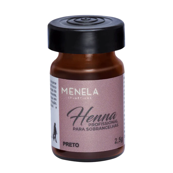 Black Kit Henna Menela 2,5g (Preto) + Fijador 15ml - Imagen 5
